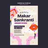 PSD gratuito diseño de plantillas de makar sankranti