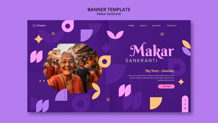 PSD gratuito diseño de plantillas de makar sankranti