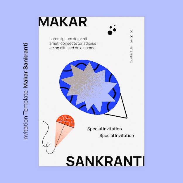 PSD gratuito diseño de plantillas de makar sankranti