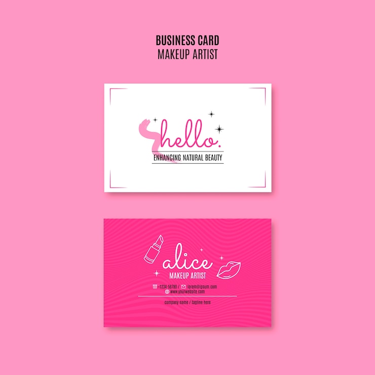 PSD gratuito diseño de plantillas de maquilladores