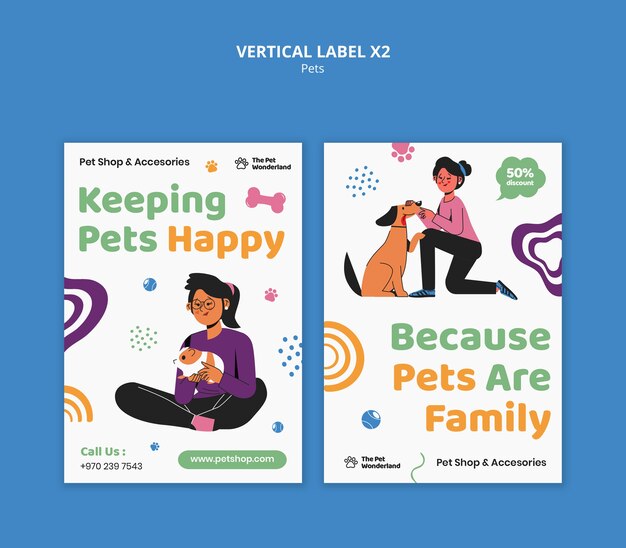 Diseño de plantillas para mascotas