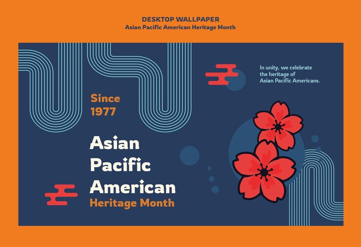 PSD gratuito diseño de plantillas del mes del patrimonio asiático pacífico americano