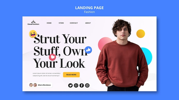 PSD gratuito diseño de plantillas de moda