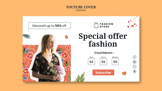 PSD gratuito diseño de plantillas de moda