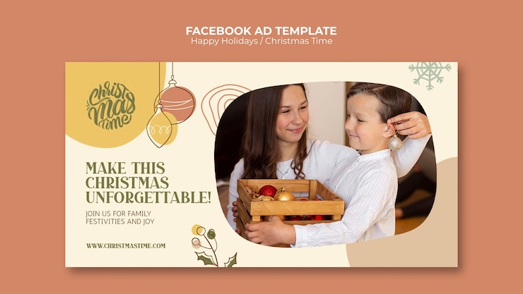 PSD gratuito diseño de plantillas de navidad
