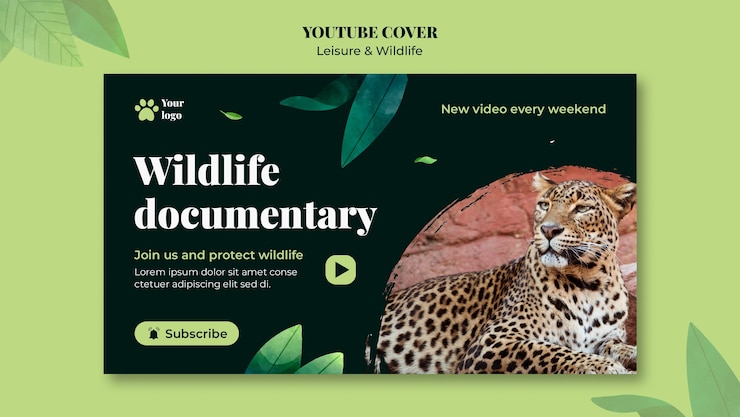 PSD gratuito diseño de plantillas de ocio y vida silvestre.