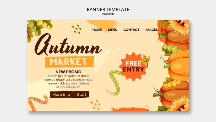 PSD gratuito diseño de plantillas de otoño