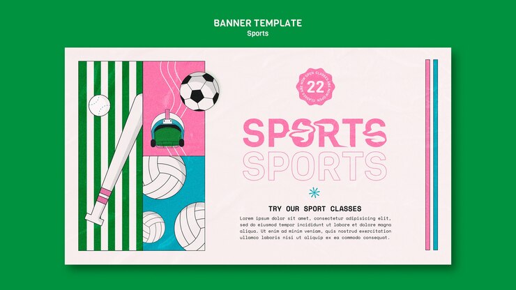 PSD gratuito diseño de plantillas de pancartas deportivas
