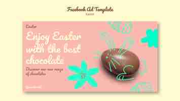 PSD gratuito diseño de plantillas de pascua