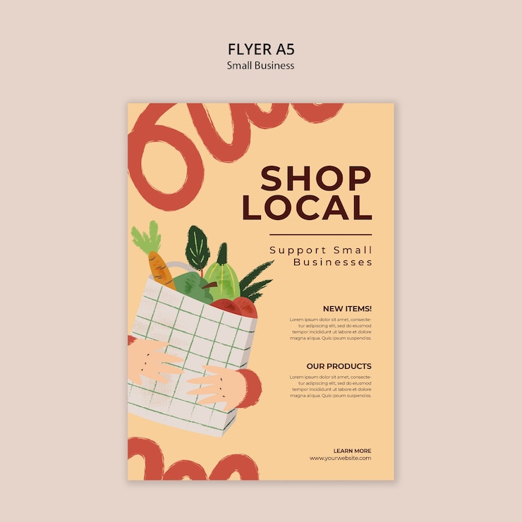PSD gratuito diseño de plantillas para pequeñas empresas