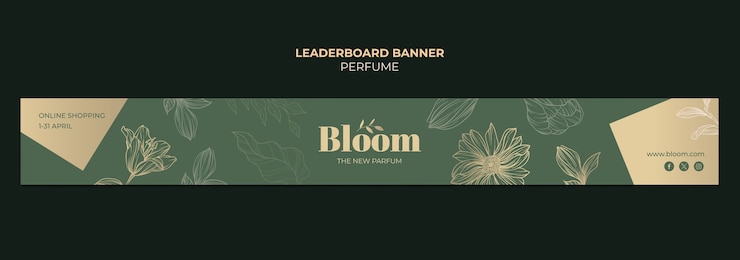 PSD gratuito diseño de plantillas de perfumes
