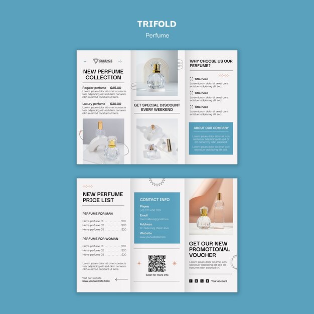 Diseño de plantillas de perfumes
