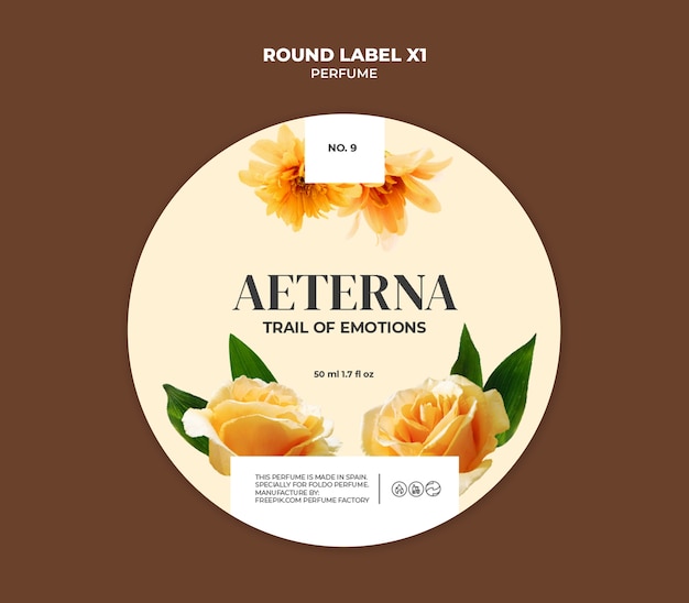Diseño de plantillas de perfumes