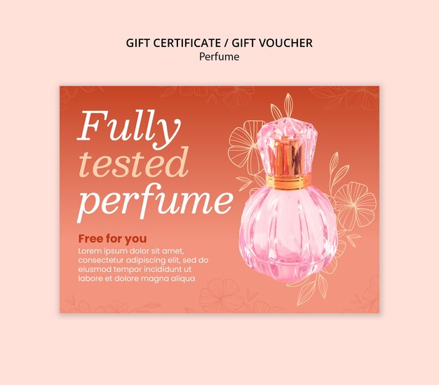 Diseño de plantillas de perfumes