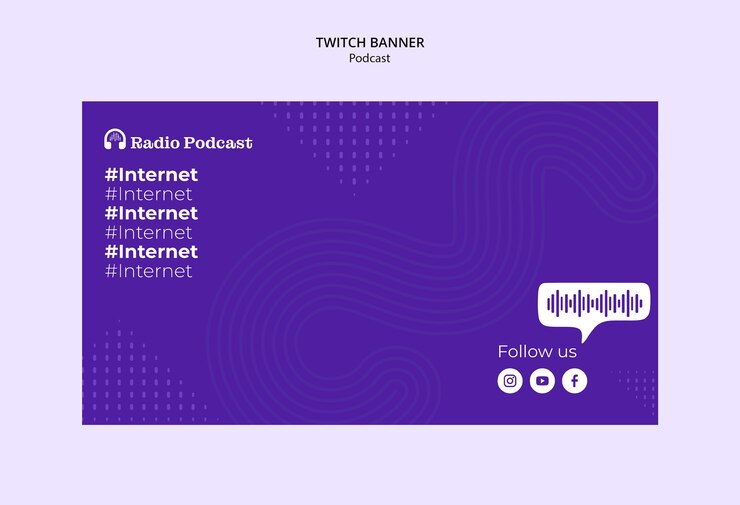PSD gratuito diseño de plantillas de podcast