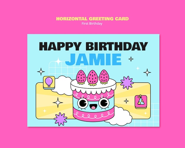 Diseño de plantillas para el primer cumpleaños
