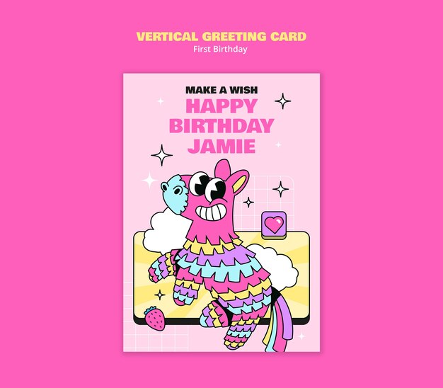 Diseño de plantillas para el primer cumpleaños
