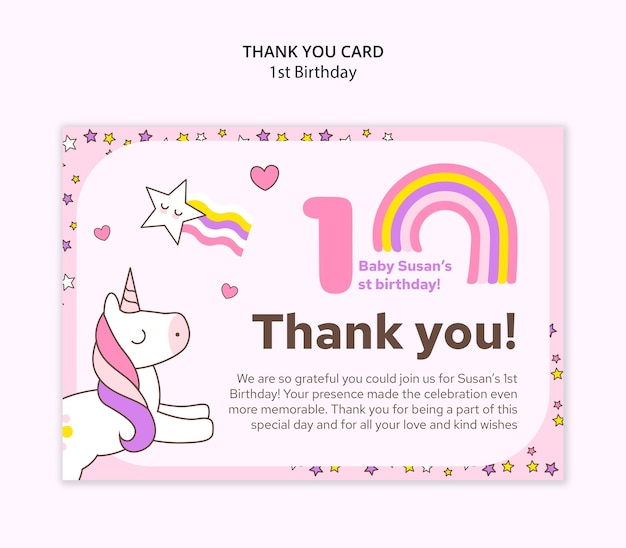Diseño de plantillas para el primer cumpleaños