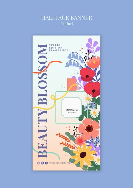 Diseño de plantillas de productos de belleza