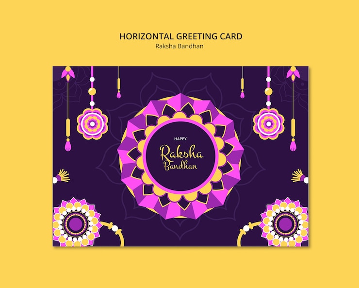 PSD gratuito diseño de plantillas de raksha bandhan