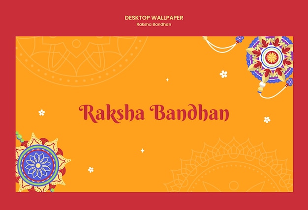 Diseño de plantillas de Raksha bandhan