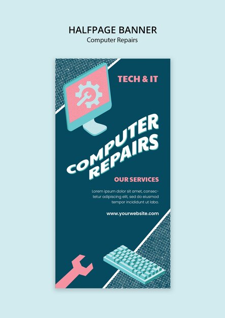 Diseño de plantillas de reparación de computadoras