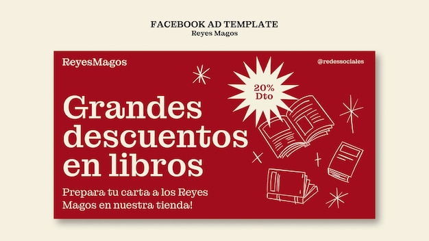 PSD gratuito diseño de plantillas de reyes magos