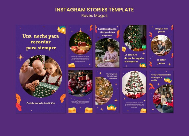PSD gratuito diseño de plantillas de reyes magos