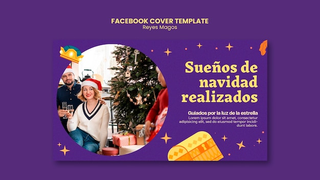 PSD gratuito diseño de plantillas de reyes magos