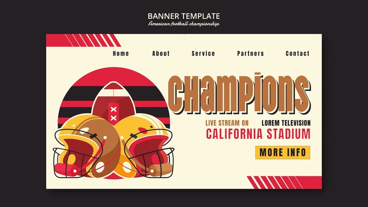 PSD gratuito diseño de plantillas para el super bowl