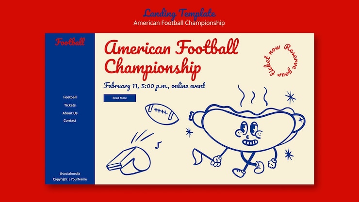 PSD gratuito diseño de plantillas para el super bowl