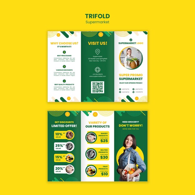 Diseño de plantillas de supermercados
