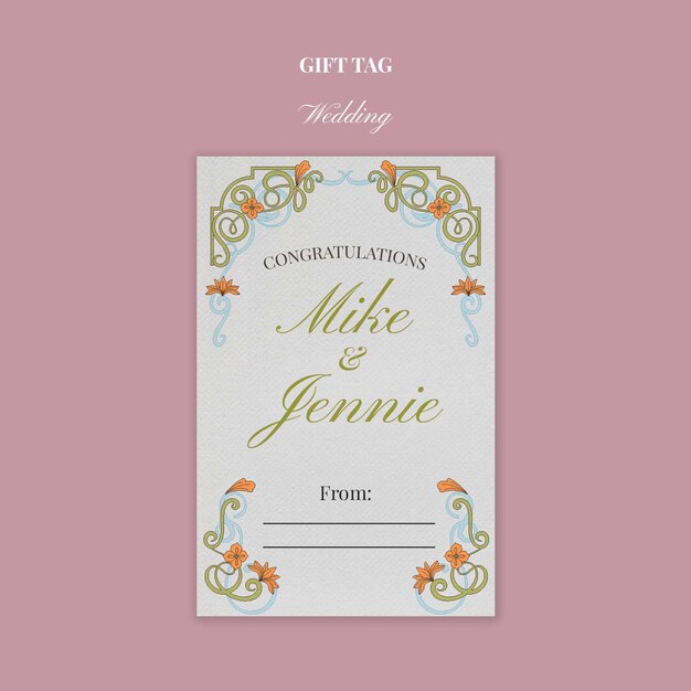 Diseño de plantillas de tarjetas de boda