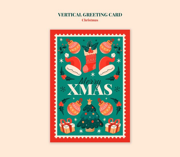 Diseño de plantillas de tarjetas de felicitación de Navidad