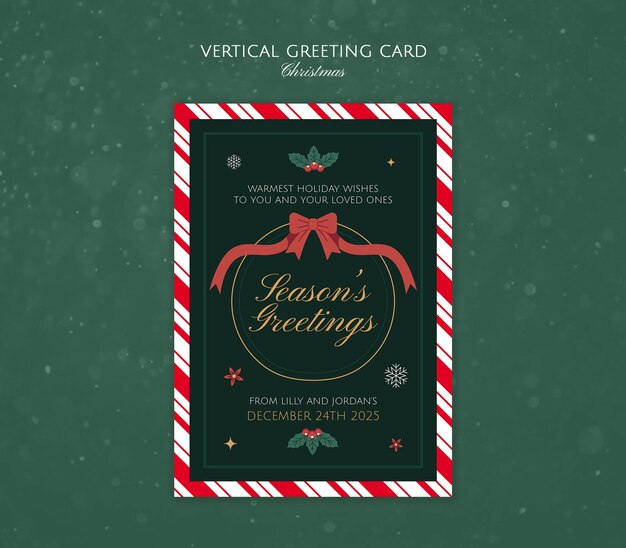 Diseño de plantillas de tarjetas de felicitación de Navidad