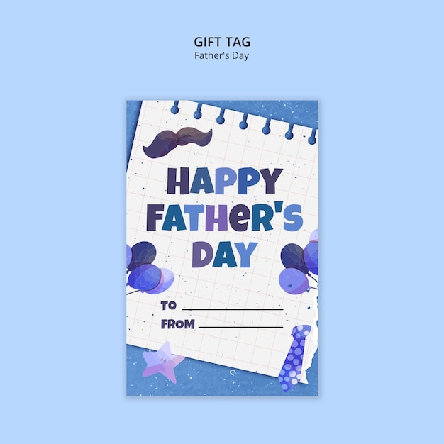 Diseño de plantillas de tarjetas de regalo para el día del padre