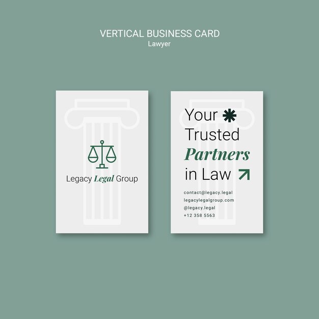 Diseño de plantillas de tarjetas de visita para abogados