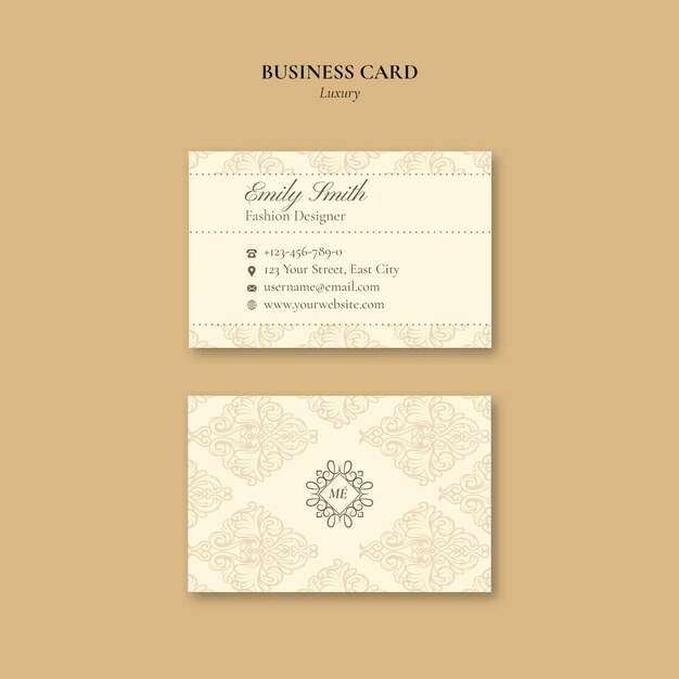 Diseño de plantillas de tarjetas de visita de lujo