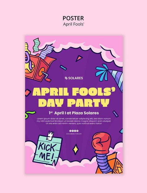 Diseño de plantillas para los tontos de abril