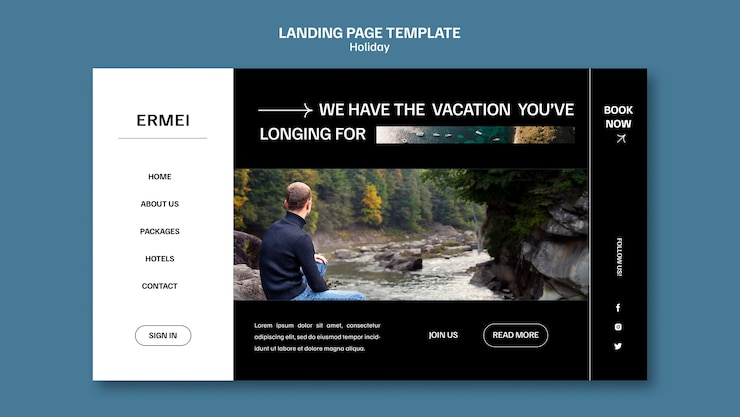 PSD gratuito diseño de plantillas de vacaciones