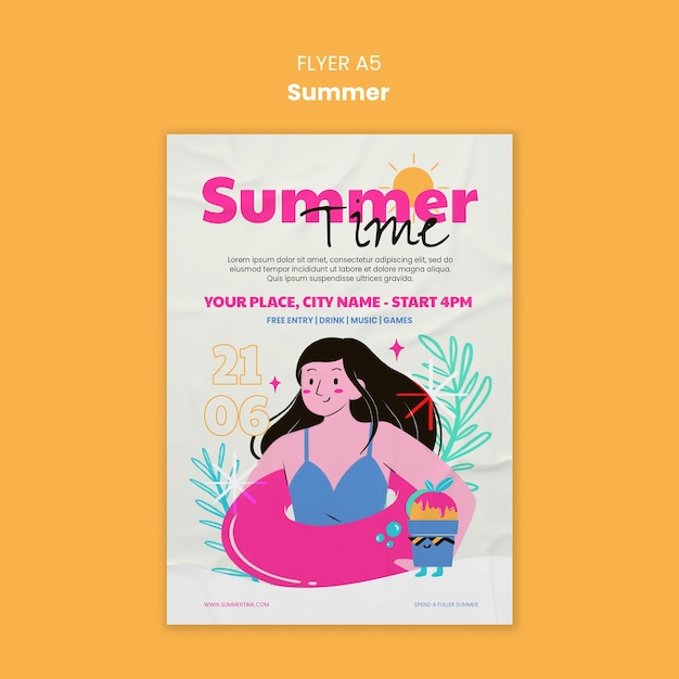 Diseño de plantillas de verano
