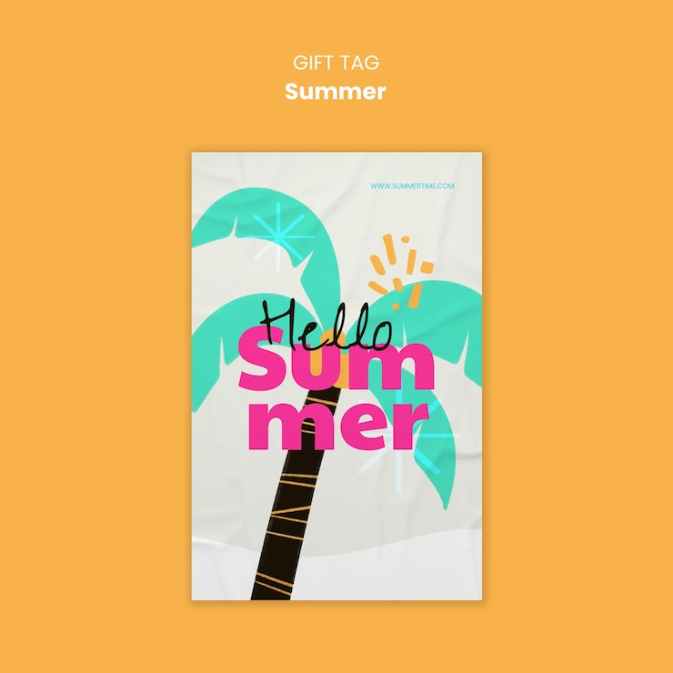 PSD gratuito diseño de plantillas de verano