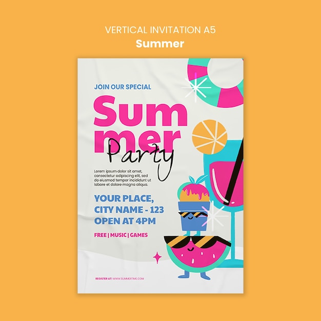 Diseño de plantillas de verano