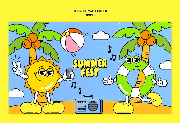 Diseño de plantillas de verano