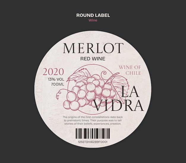 Diseño de plantillas de vinos