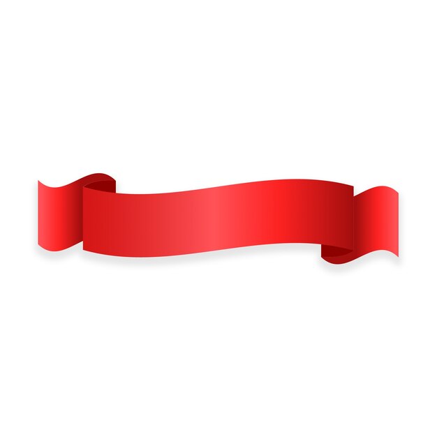 Diseño realista de la etiqueta roja