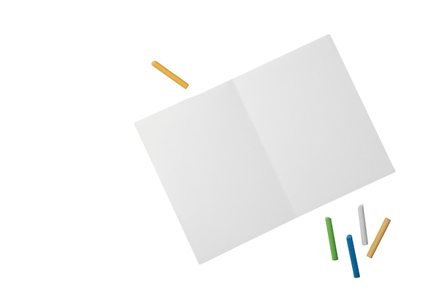 Disposizione delle forniture per scrivania con vista dall'alto