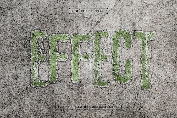 PSD Gratis distressed paint style text effect