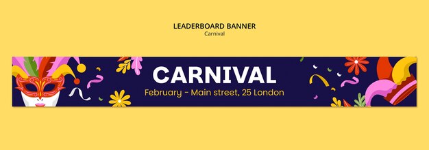 La diversión del carnaval dibujado a mano