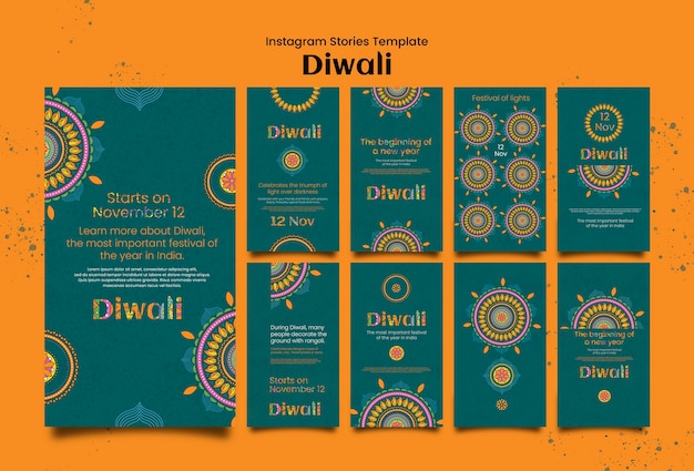 Gratis PSD diwali-sjabloonontwerp